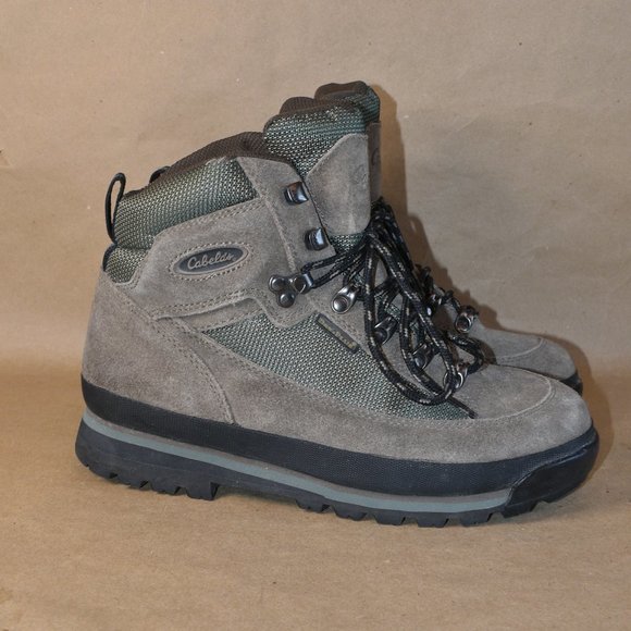 * CABELAS Waterproof Mid Leather Hiking Boot 8 - Picture 3 of 16